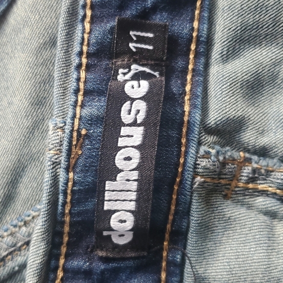 Dollhouse Jean Distressed Bib Overalls - Picture 16 of 16